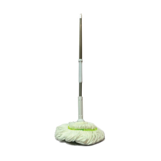 THS Microfiber Magic mop (with lock), White, 105 cm,15 pcs