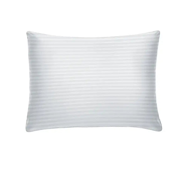 ths zen stripes single cotton oxford pillow cover silver grey