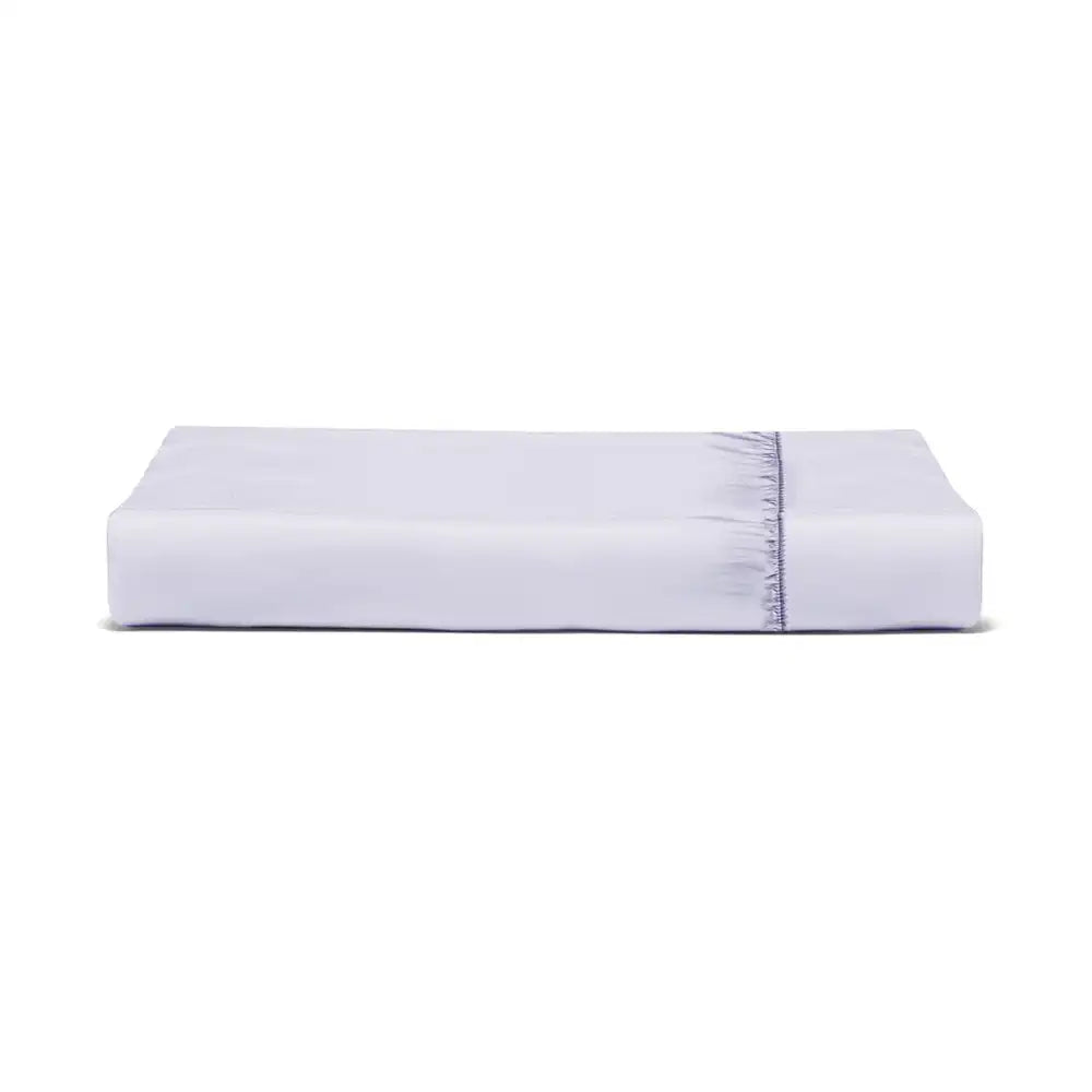 ths giza cotton double fitted bed sheet grey