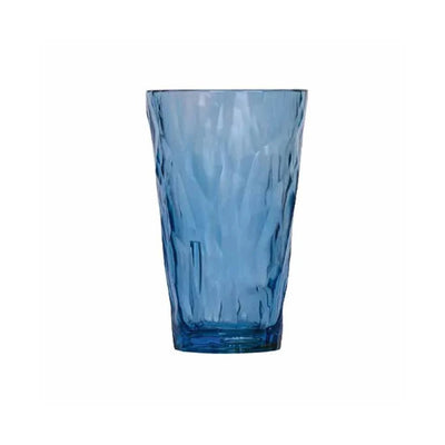 Tribeca Exclusive Diamond Polycarbonate Clear Blue Tumbler 300+ml, BOX QUANTITY 36 PCS