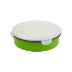 Good 2 Go Silicone  1.8 L Round Storage Container With Compartments, Green