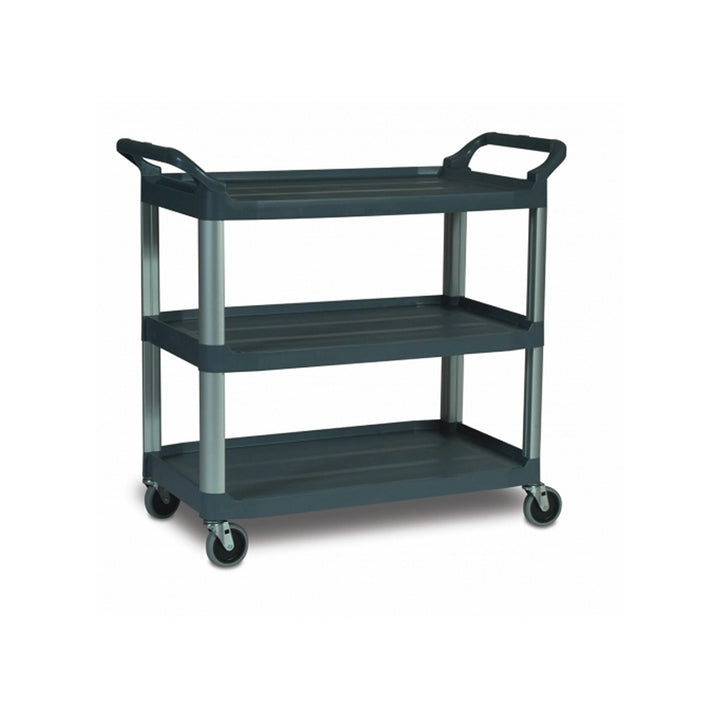 rubbermaid 3 shelves x tra utility cart with open sides