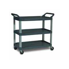 Rubbermaid 3 Shelves X-Tra Utility Cart With Open Sides