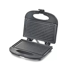 Prestige Stainless Steel Spatter Coated Non-stick Sandwich Maker, Black