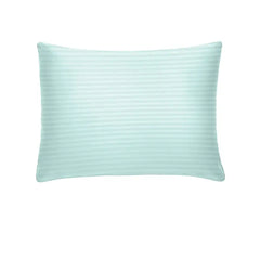 THS Zen Stripes Cotton Oxford Pillow Cover Pair Baby blue