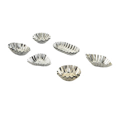 Prestige Stainless Steel Tart Moulds, Set of 12, Silver