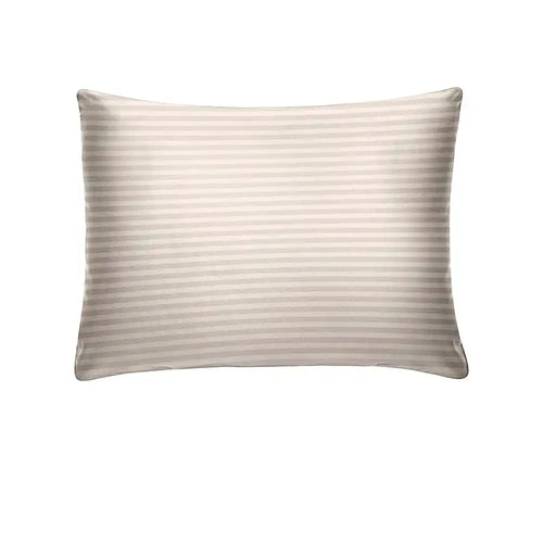 THS Zen Stripes Single Cotton Oxford Pillow Cover Pearl