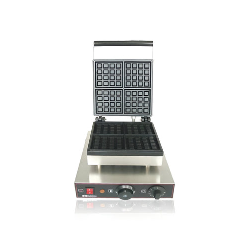 Hurakan Staineless Steel 4 Waffle Maker Machine, HKN-GES2M/GP, 1.6KW