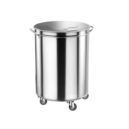 Inox Piave IP0002 Waste Bin, Capacity 75 L, Ø 46.5 cm, 60.5 cm Height