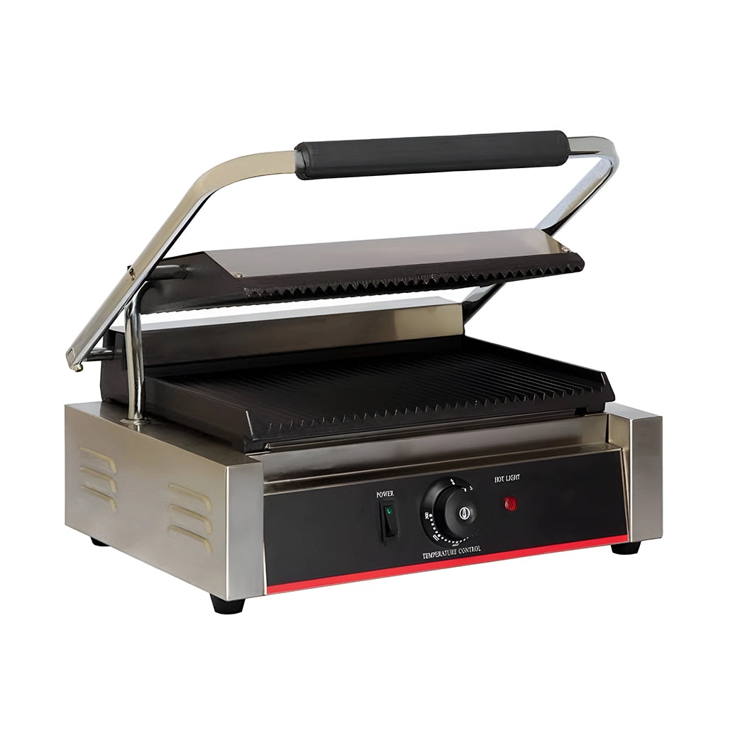 THS Electric Sandwich Griller Single Head, 1.8 kW, 30 x 30 x 21 cm