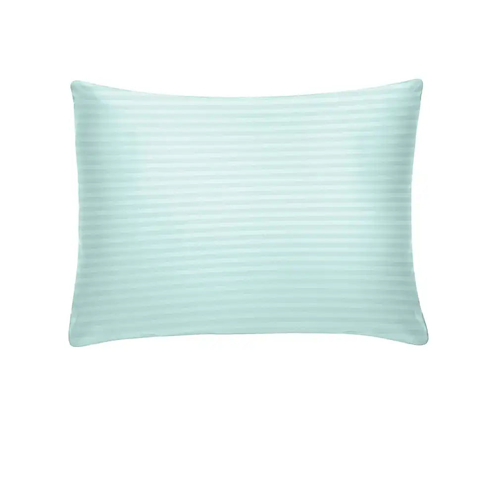 ths zen stripes single cotton oxford pillow cover baby blue