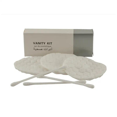 Vanity Kit Cotton Pads and Cotton Swabs   HorecaStore