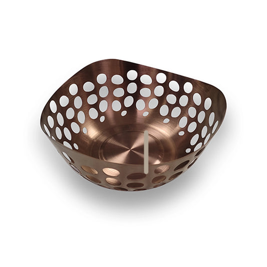 THS SS Bread Basket with Rose Gold PVD Finish