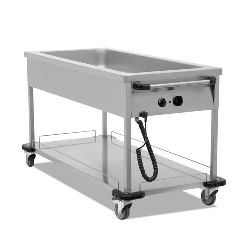 Empero Hot Mobile Bain Marie, 3 x 1/1 GN, 1.75 kW, 118.5 x 70.5 x 85 cm