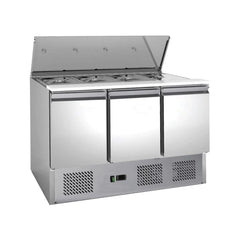 Lava Inox Salad Refrigerator, 280 L, 230 W, 136.5 x 70 x 95 cm