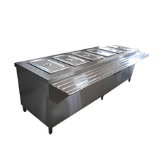 THS JYBW-210 Bain Marie with Lower Shelf, 3.5 kW, 210 x 70 x 85 cm