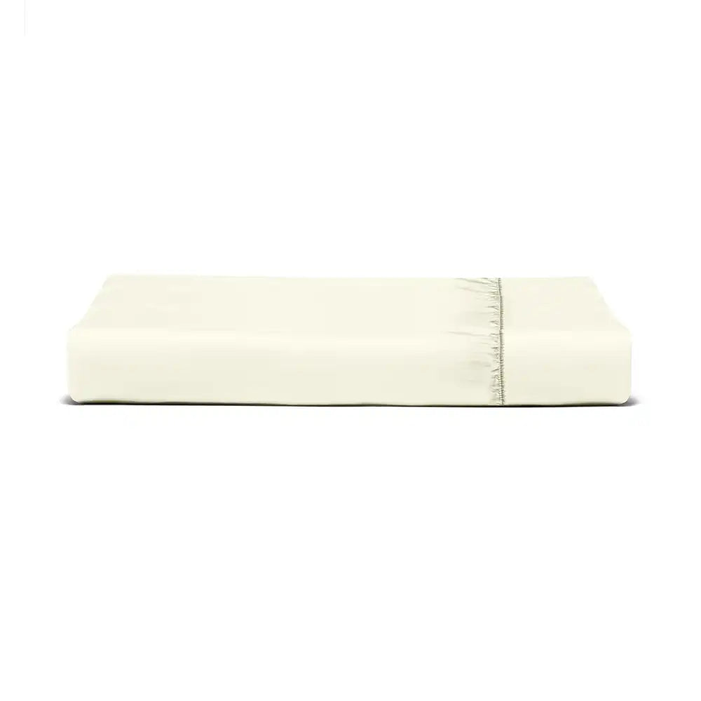 ths giza cotton extra super king fitted bed sheet ivory