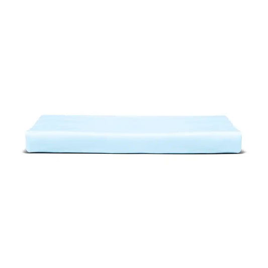 ths giza cotton king flat bed sheet baby blue