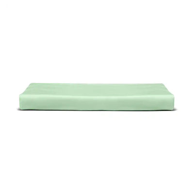 ths giza cotton king flat bed sheet slit green