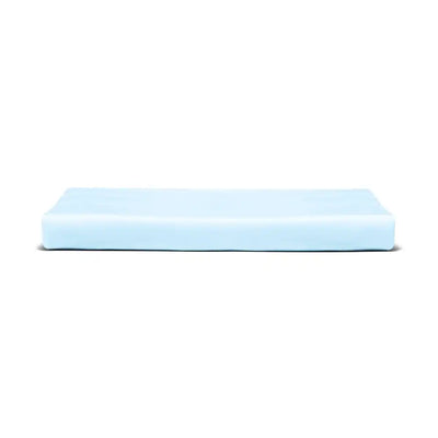 ths giza cotton single flat bed sheet baby blue