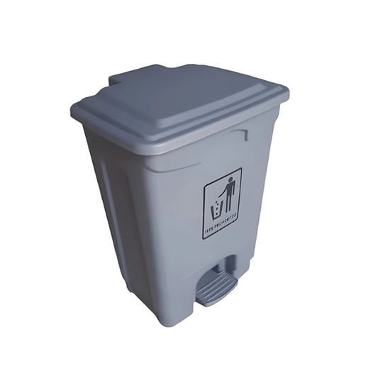 THS plastic Garbage Bin , Grey, 20L, 5 pcs