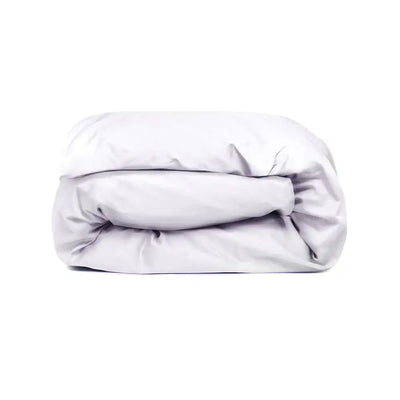 ths giza cotton single duvet cover white