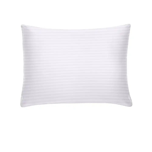 THS Zen Stripes Cotton Pillowcase Pair White