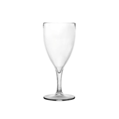 Tribeca Premium Frosted  Polycarbonate  Pc Clear Wine Glass 230ML, BOX QUANTITY 60 PCS