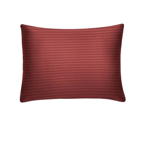 ths zen stripes single cotton pillowcase burgundy