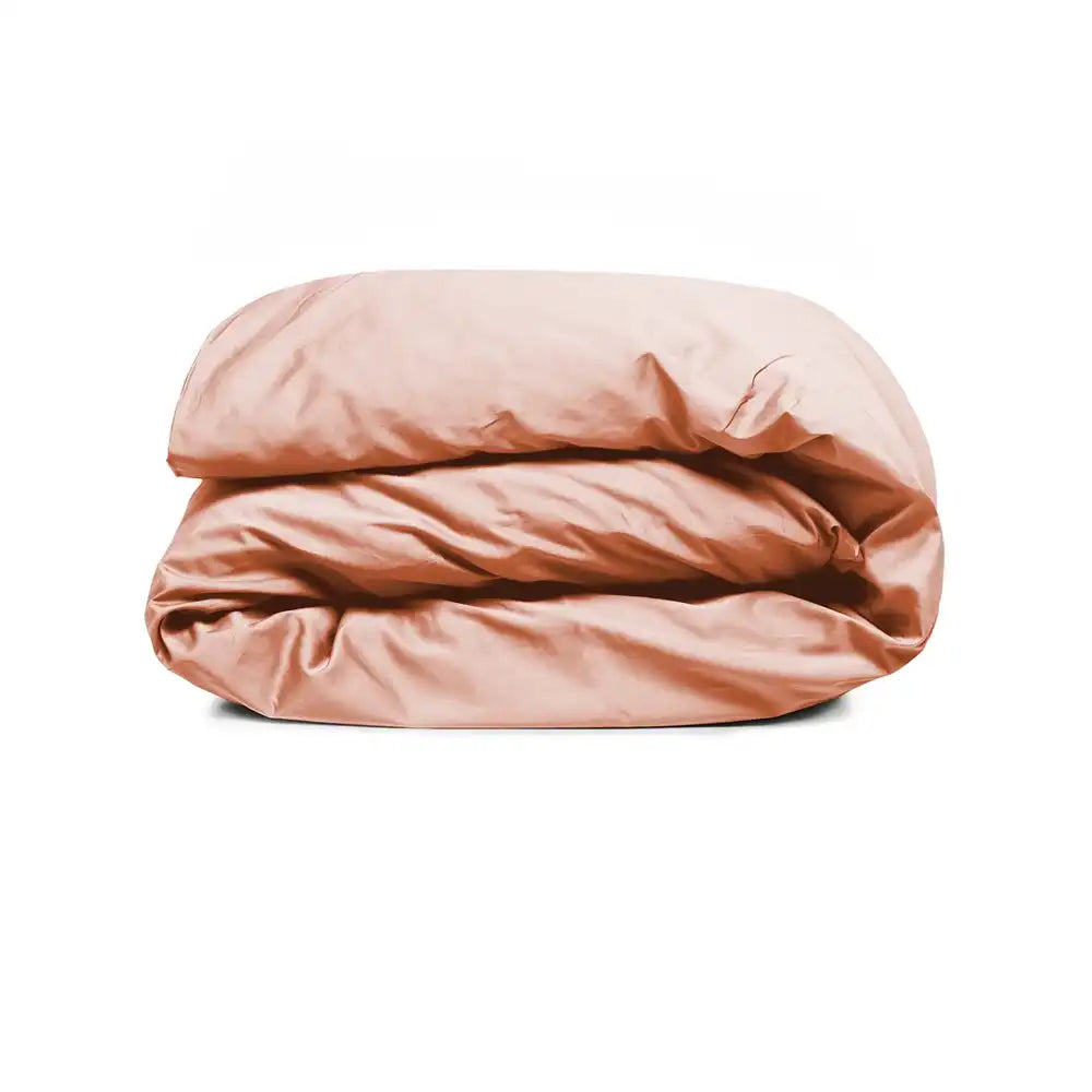 ths giza cotton double queen duvet cover rose