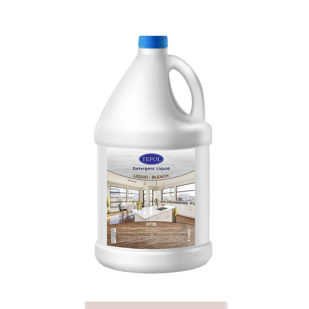 THS Liquid Bleach,  4 Ltr, 12 can