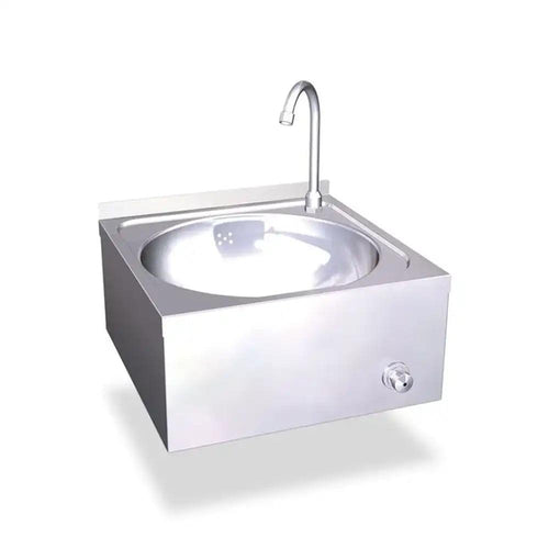 Inox Piave IP0085 Knee Operated Handwash Basin With 30 cm backsplash, 40 x 31.5 x 17 cm