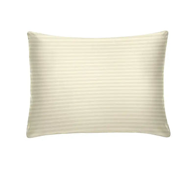 ths zen stripes single cotton pillowcase ivory