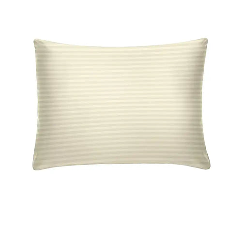 THS Zen Stripes Single Cotton Pillowcase Ivory