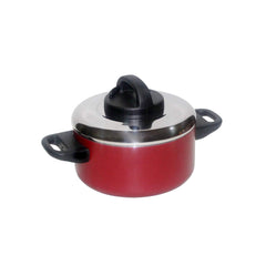 Prestige Aluminium Classique 1.9L Saucepot, Red