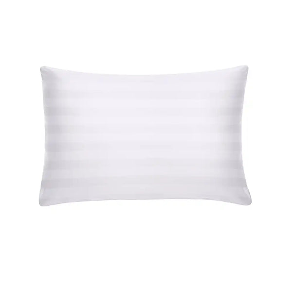 ths eternal stripes single cotton oxford pillow cover white