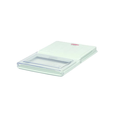 rubbermaid prosave dual action lid for 45 7 x 66cm clear food boxes 1 x 3