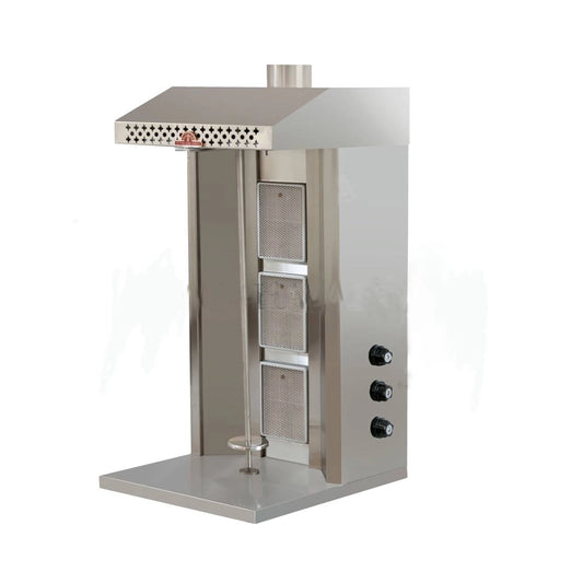 THS Gas Shawarma Machine 3 Gas Valves, 50 x 60 x 110 cm