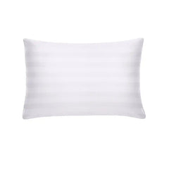 THS Eternal Stripes Single Cotton Pillowcase White