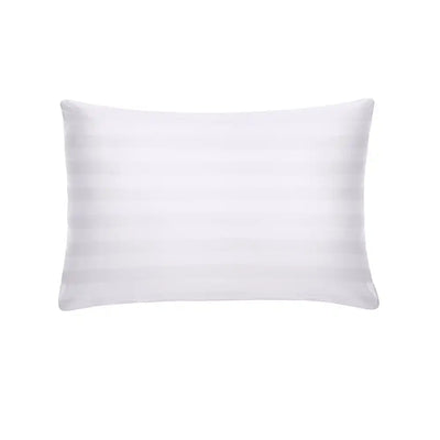 ths eternal stripes single cotton pillowcase white