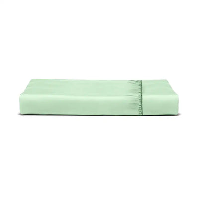 ths giza cotton king fitted bed sheet slit green