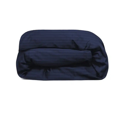 ths eternal stripes king cotton duvet cover navy blue