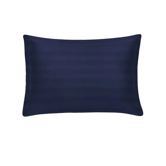 ths eternal stripes cotton oxford pillow cover pair navy blue