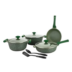 Prestige Essentials Granite Set of 9, Green