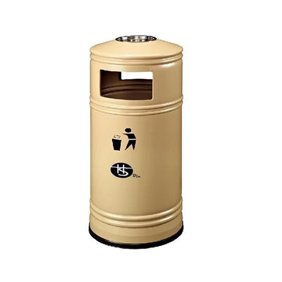 THS 10F-33LT Beige Outdoor Ashtray Bin 33 L