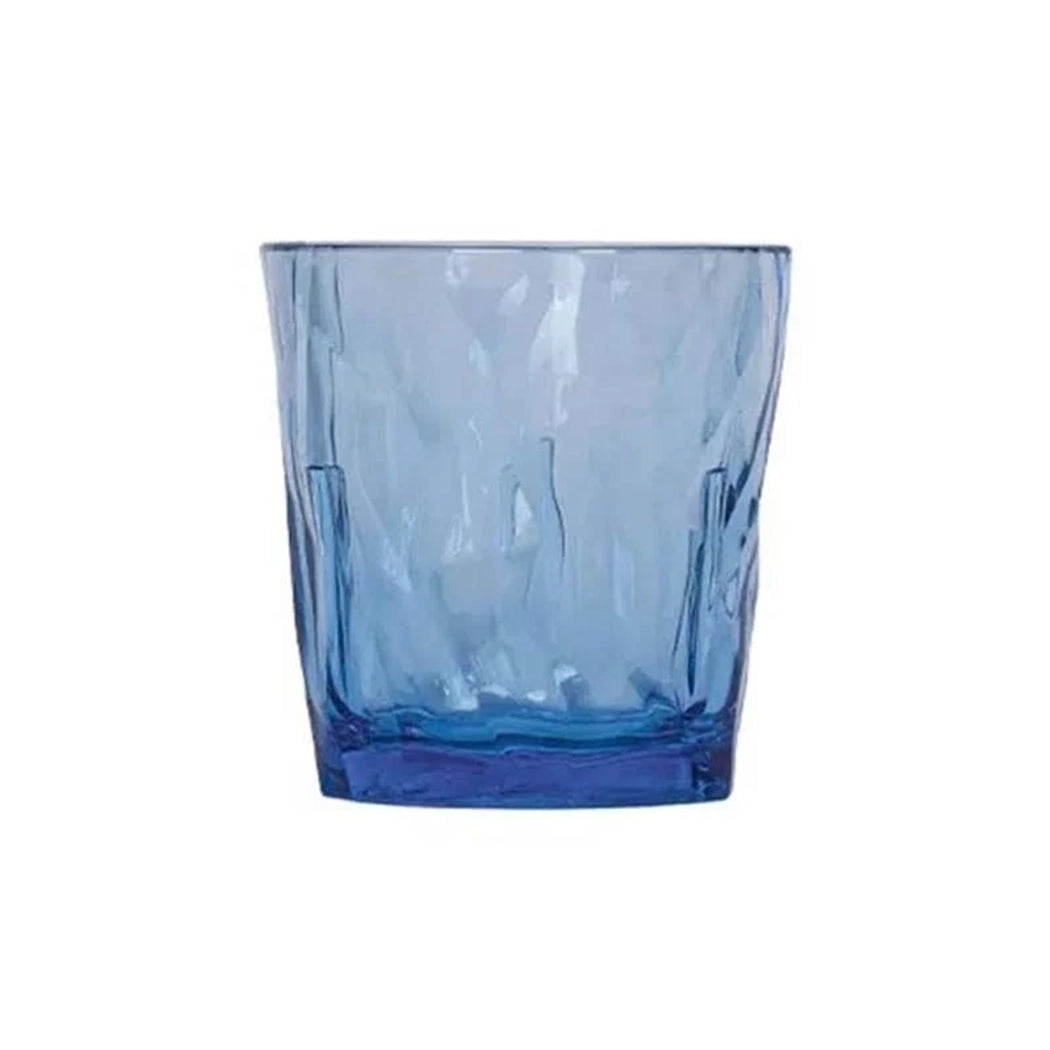 Tribeca Exclusive Diamont Polycarbonate Clear Blue Tumbler 250 ml, BOX QUANTITY 36 PCS