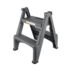 THS 2/3 Step Folding Ladder Stool, Grey, 3.3 kg