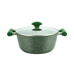 Prestige Essentials Aluminum 1.8L Granite Non-Stick Casserole With Lid, Green