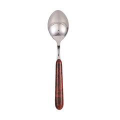 Winsor Stainless Steel Dessert Spoon Walnut Handle, Silver