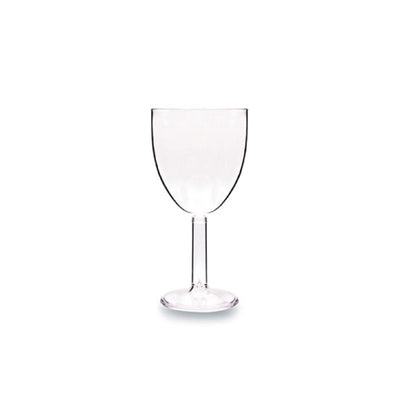 Tribeca Polycarbonate  Clear Wine Goblet Glass 250 ml, BOX QUANTITY 60 PCS